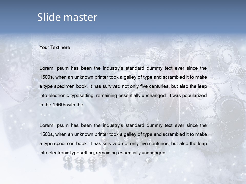 Light Design Blue PowerPoint Template