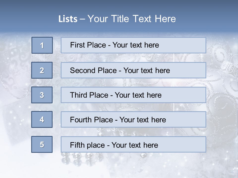 Light Design Blue PowerPoint Template