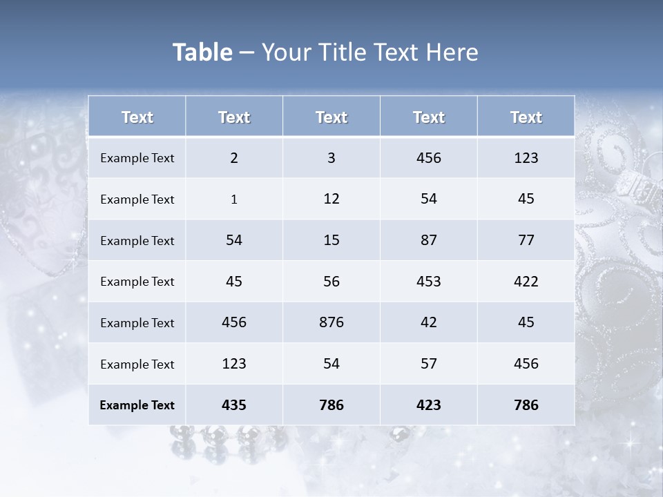 Light Design Blue PowerPoint Template