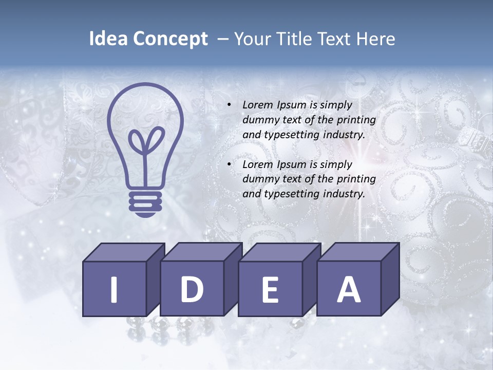 Light Design Blue PowerPoint Template