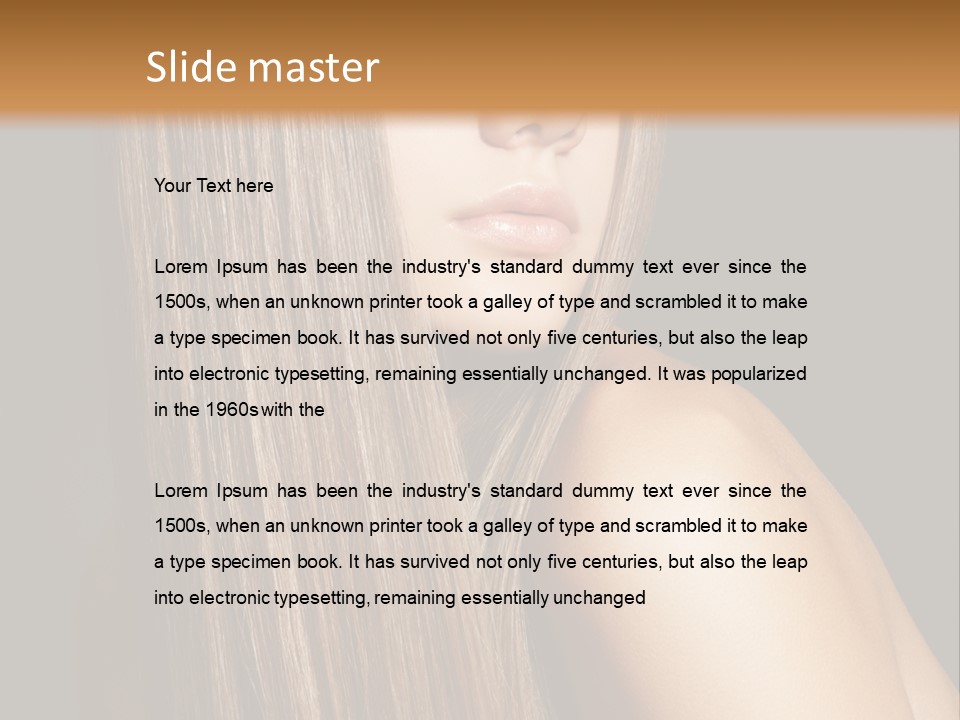 Femininity Cosmetic Perfect PowerPoint Template