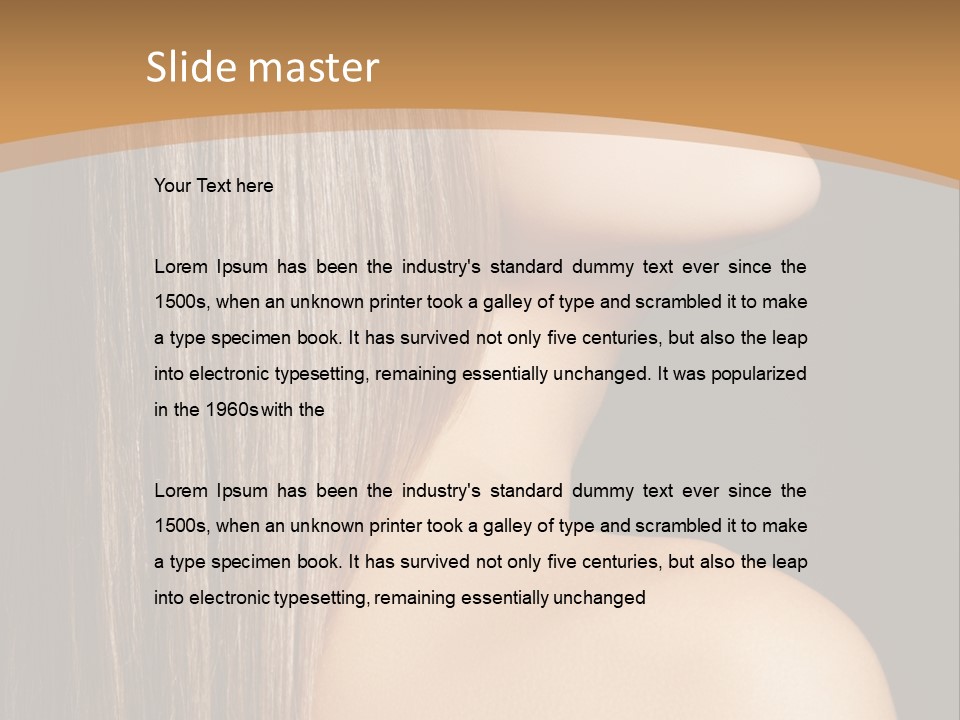 Cosmetic Purity Shoulder PowerPoint Template