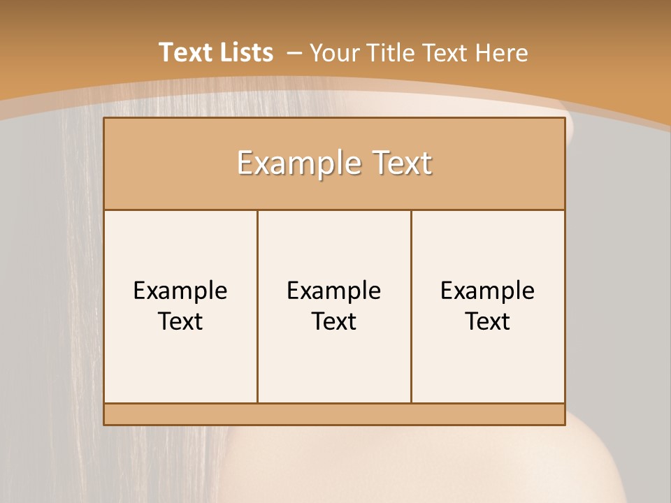 Cosmetic Purity Shoulder PowerPoint Template
