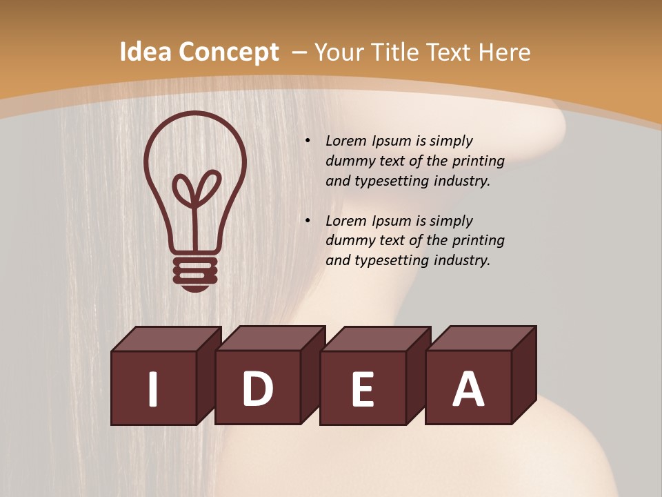 Cosmetic Purity Shoulder PowerPoint Template