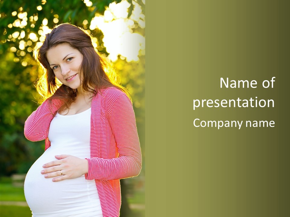 New Life Sun Maternity PowerPoint Template