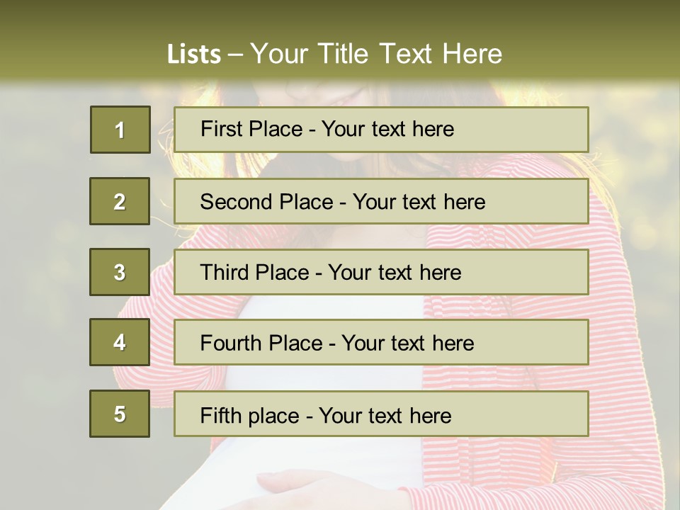 New Life Sun Maternity PowerPoint Template