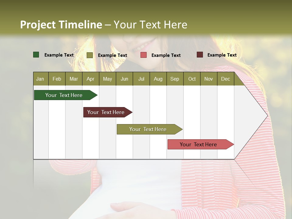 New Life Sun Maternity PowerPoint Template