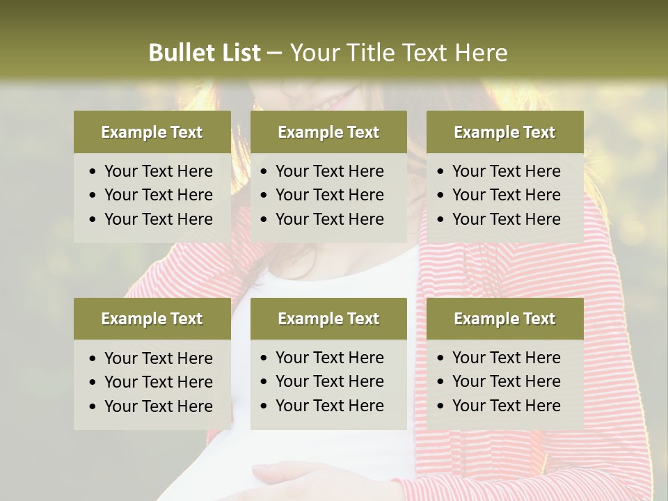 New Life Sun Maternity PowerPoint Template