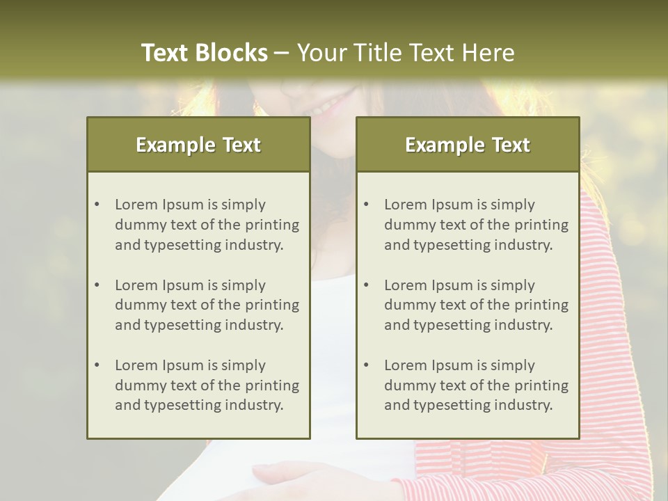 New Life Sun Maternity PowerPoint Template