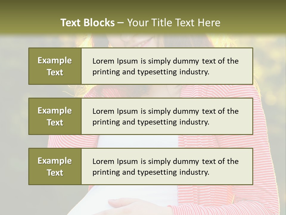 New Life Sun Maternity PowerPoint Template