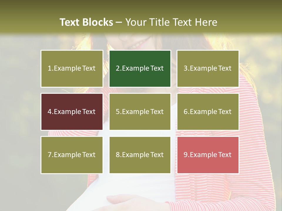 New Life Sun Maternity PowerPoint Template