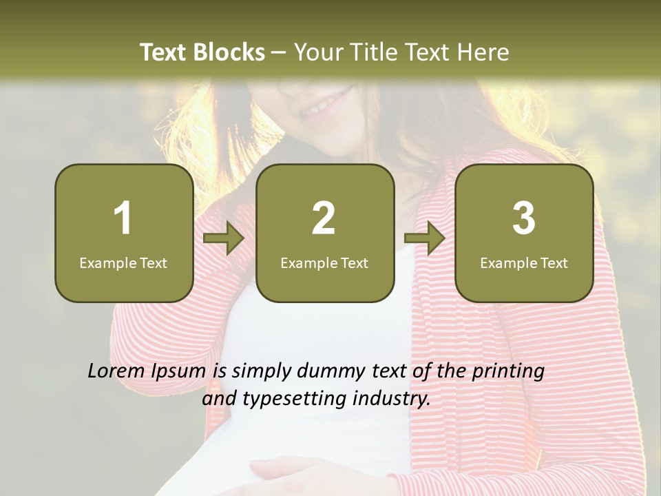 New Life Sun Maternity PowerPoint Template