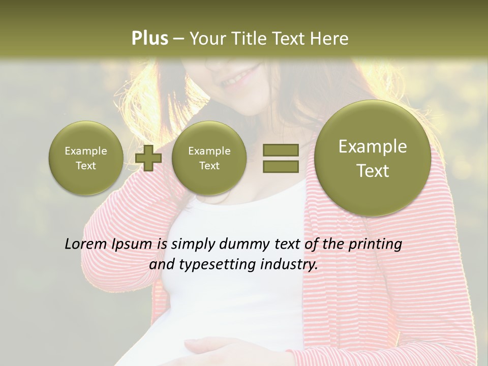 New Life Sun Maternity PowerPoint Template