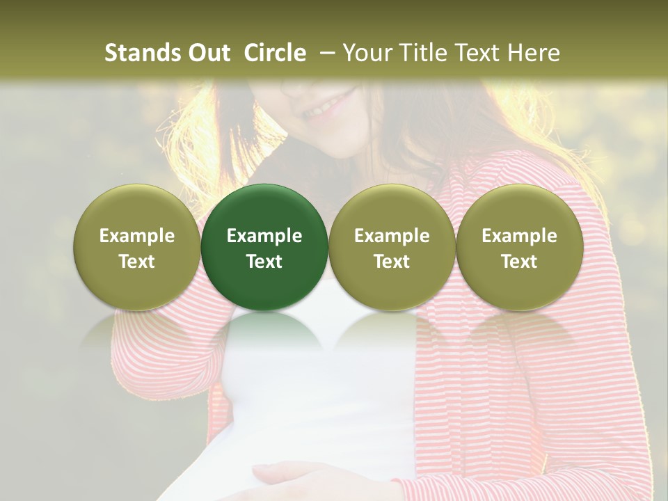 New Life Sun Maternity PowerPoint Template