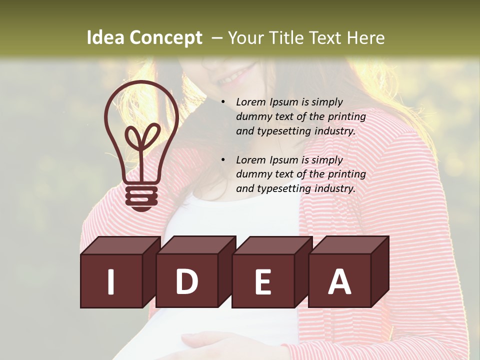 New Life Sun Maternity PowerPoint Template