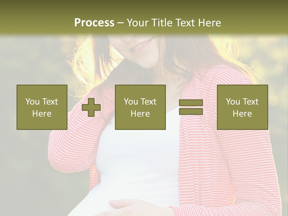 New Life Sun Maternity PowerPoint Template