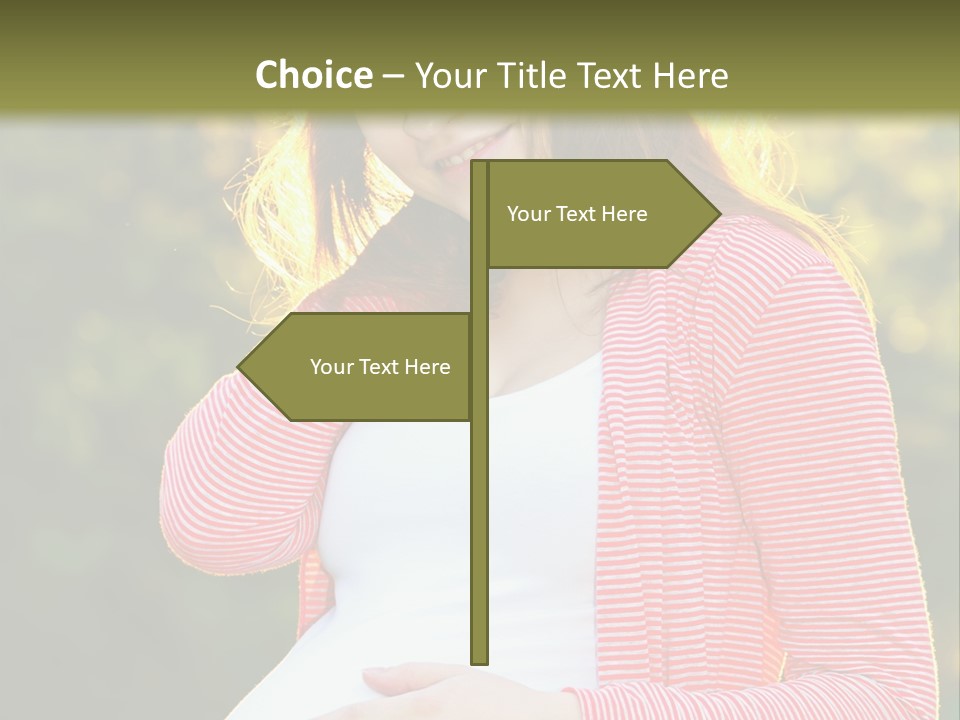 New Life Sun Maternity PowerPoint Template