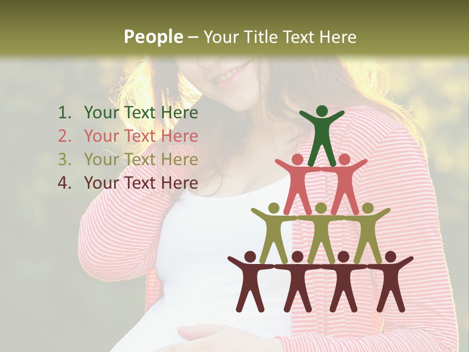 New Life Sun Maternity PowerPoint Template