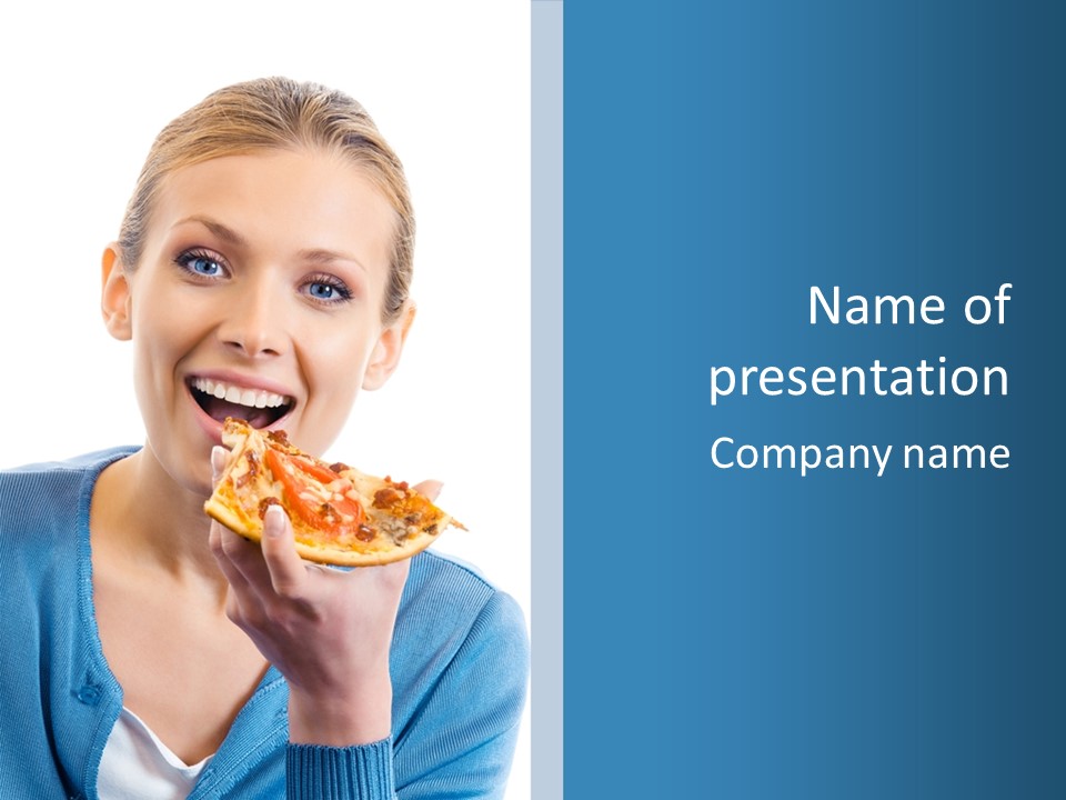 Diet White Only PowerPoint Template