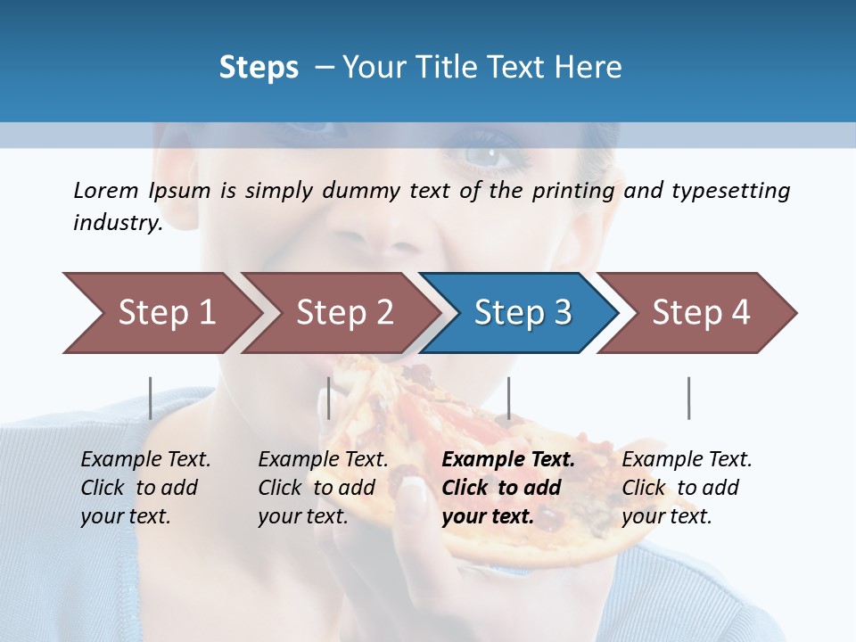 Diet White Only PowerPoint Template