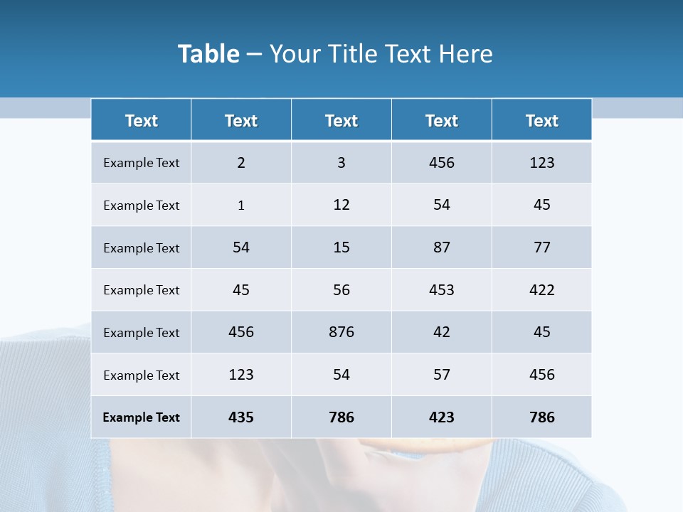Diet White Only PowerPoint Template