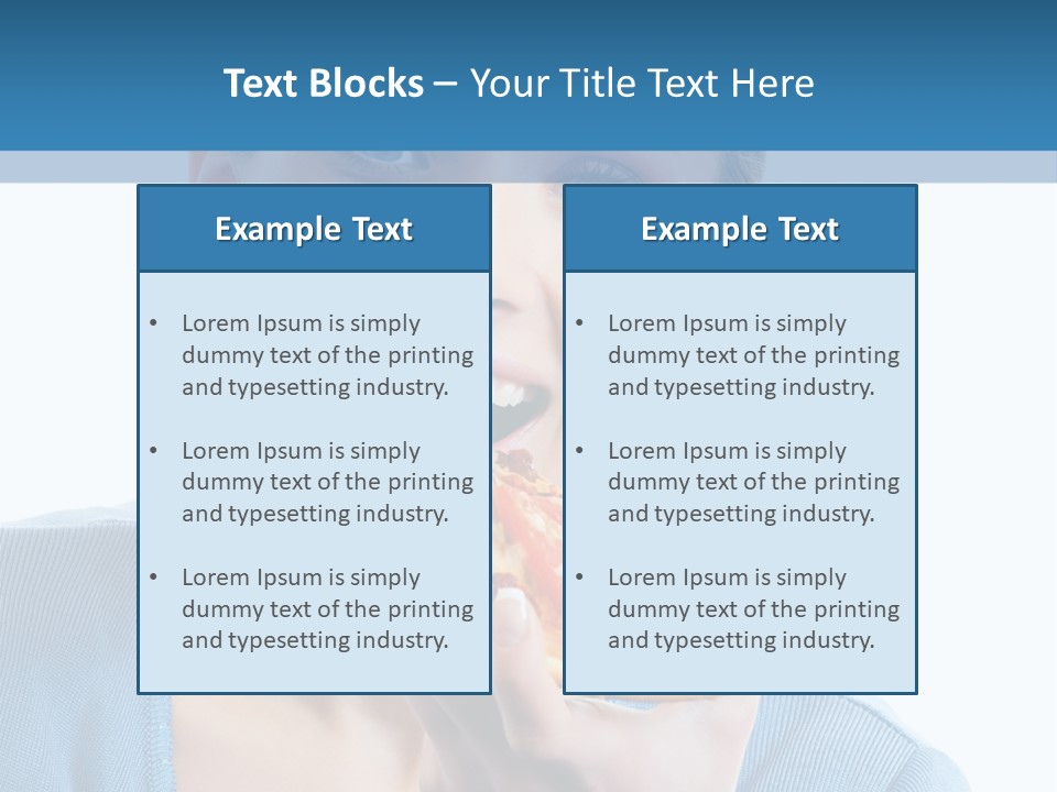Diet White Only PowerPoint Template