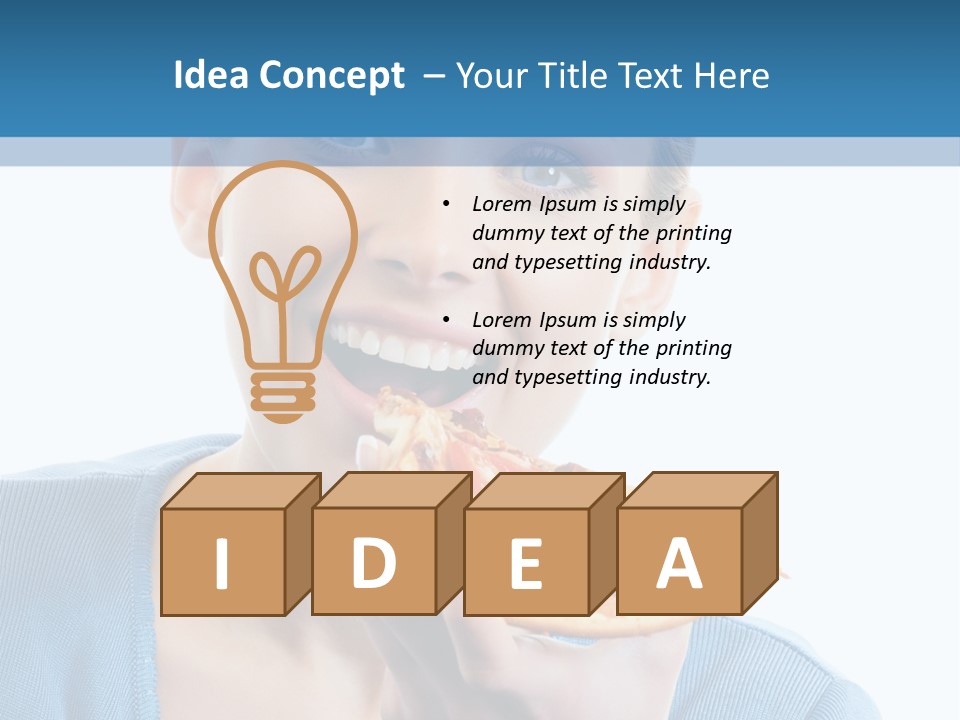 Diet White Only PowerPoint Template