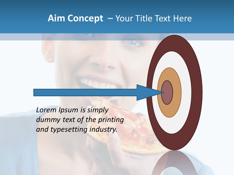 Diet White Only PowerPoint Template