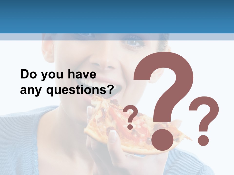 Diet White Only PowerPoint Template