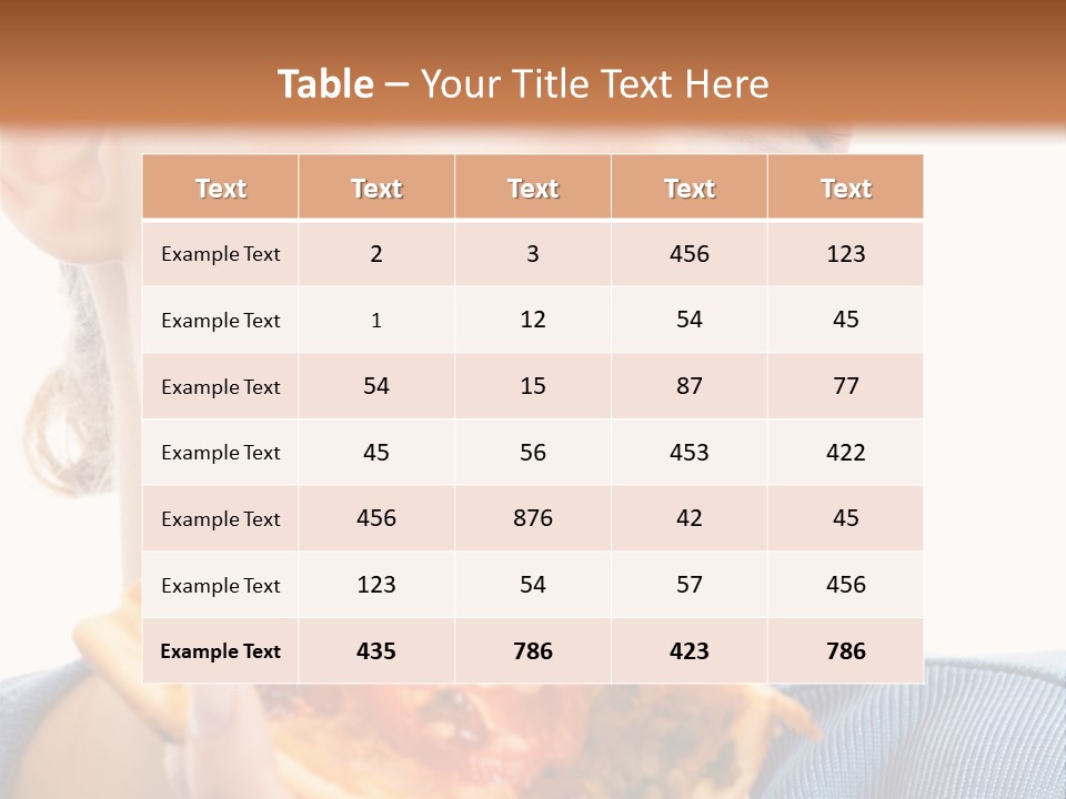 Out Healthy Face PowerPoint Template