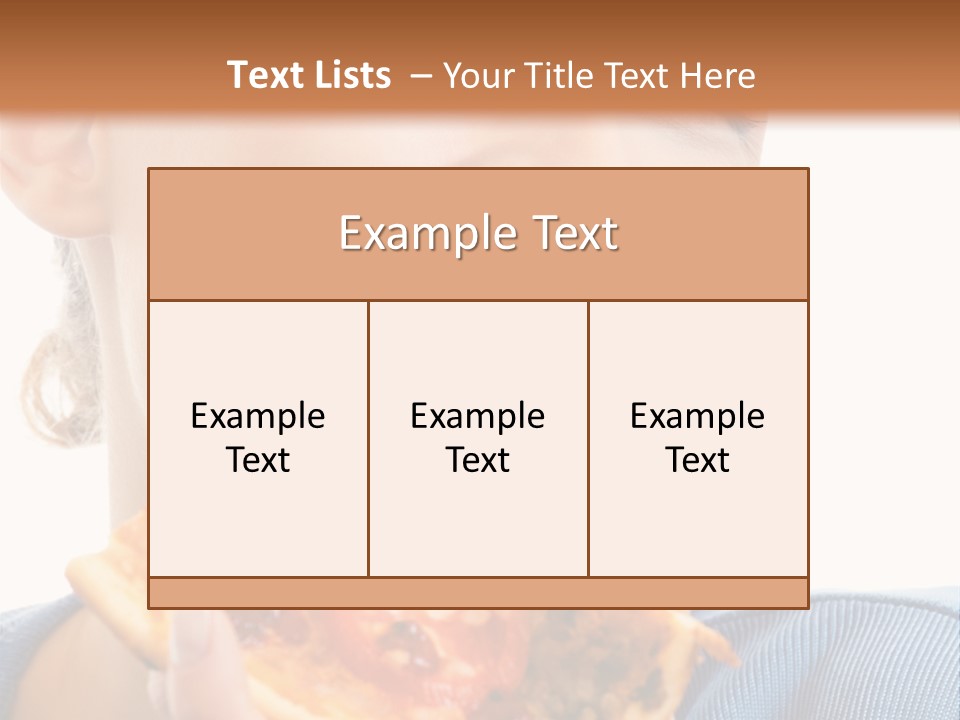 Out Healthy Face PowerPoint Template