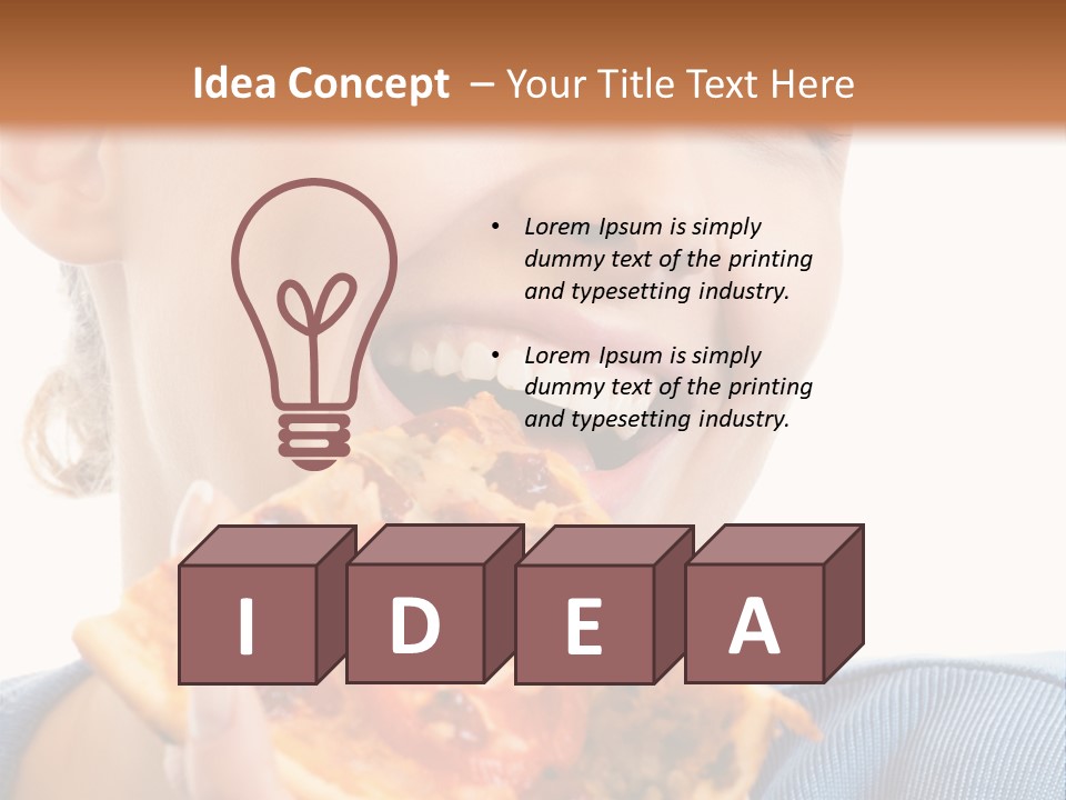 Out Healthy Face PowerPoint Template