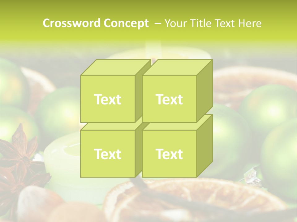 Pine Branch Fir Christmas PowerPoint Template