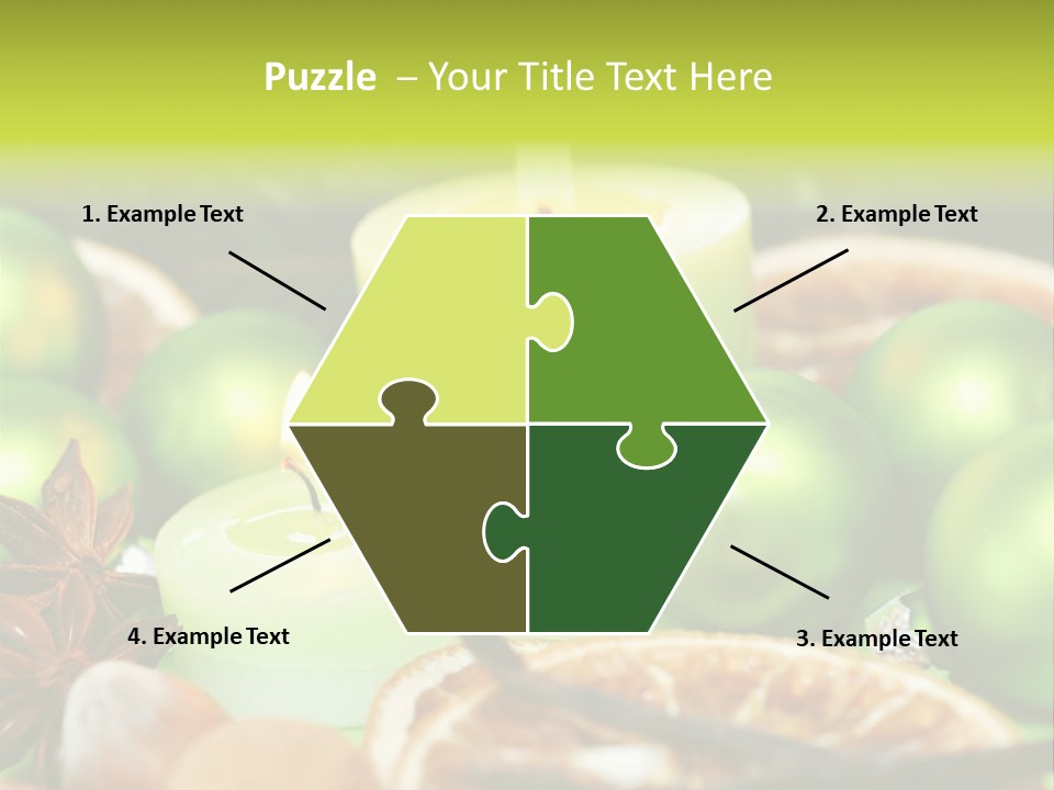 Pine Branch Fir Christmas PowerPoint Template