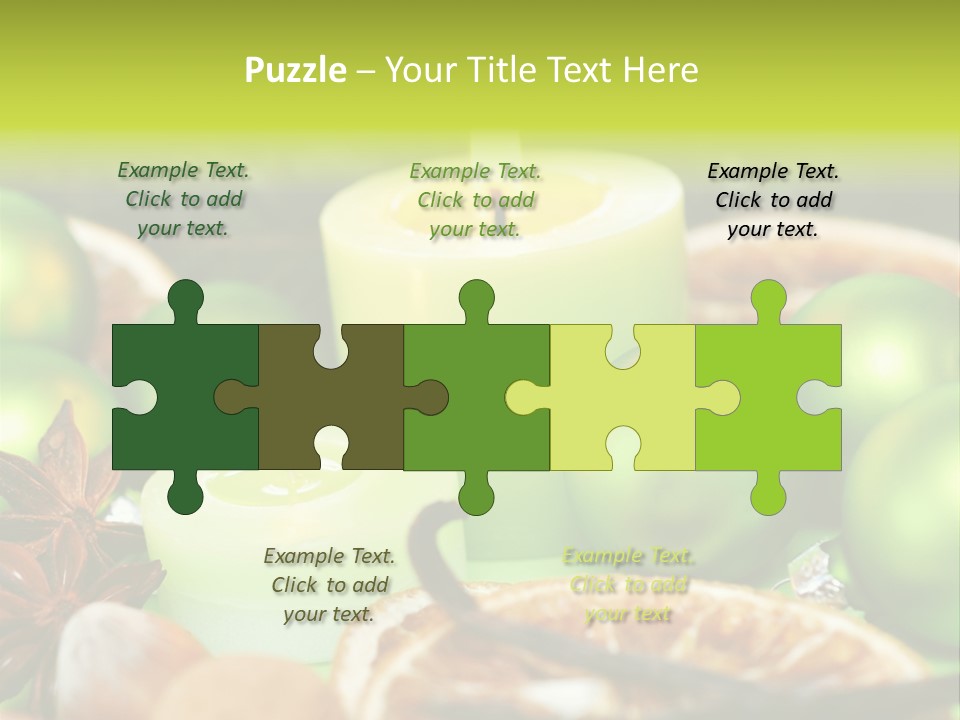 Pine Branch Fir Christmas PowerPoint Template