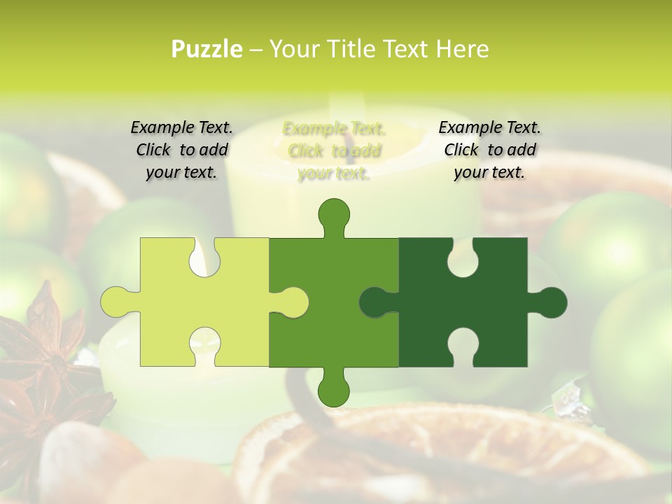 Pine Branch Fir Christmas PowerPoint Template