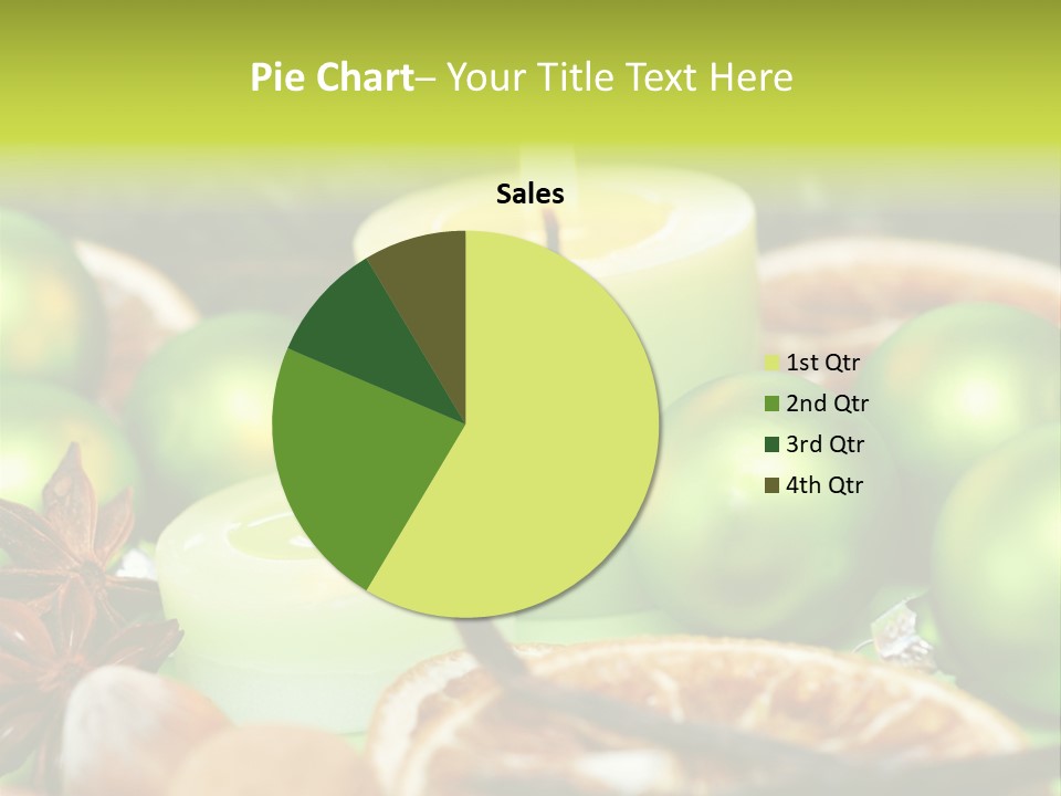 Pine Branch Fir Christmas PowerPoint Template