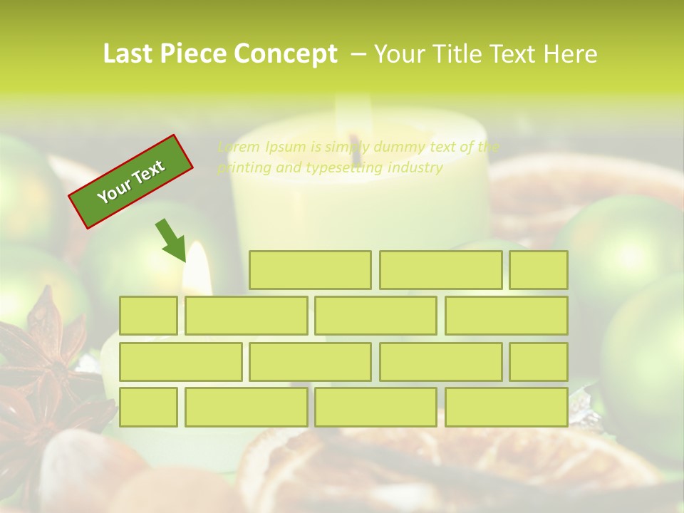 Pine Branch Fir Christmas PowerPoint Template