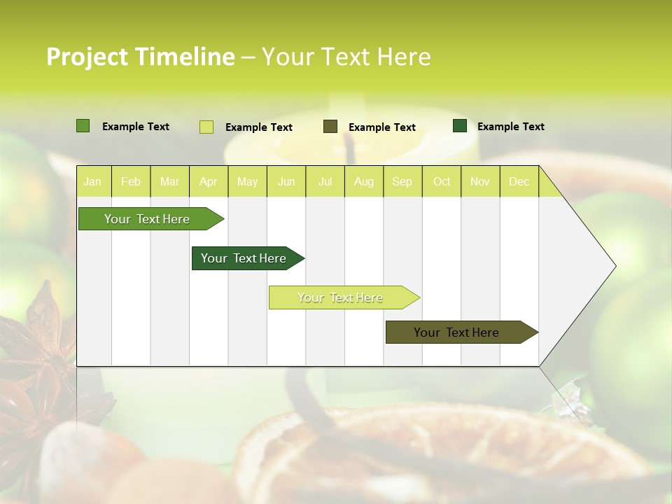 Pine Branch Fir Christmas PowerPoint Template