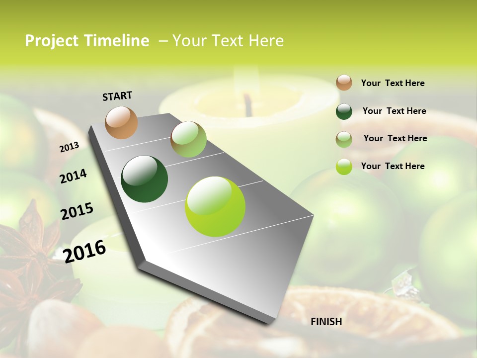 Pine Branch Fir Christmas PowerPoint Template