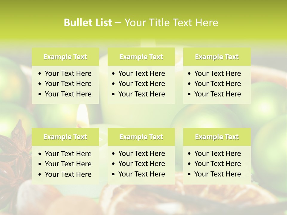 Pine Branch Fir Christmas PowerPoint Template