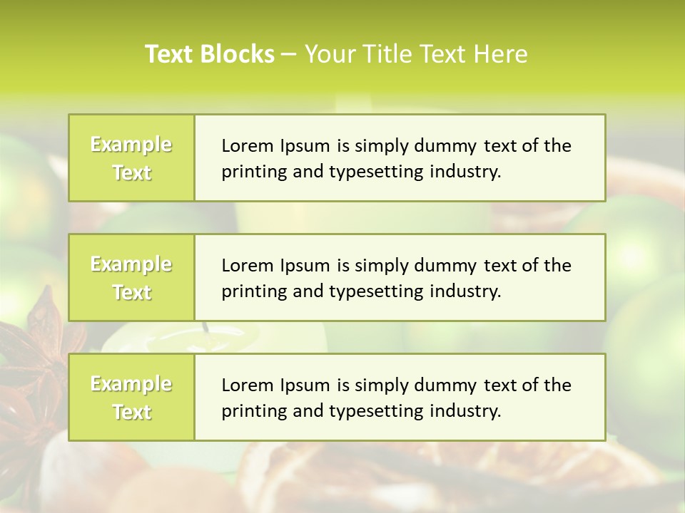 Pine Branch Fir Christmas PowerPoint Template