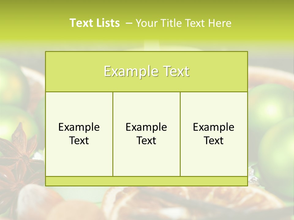 Pine Branch Fir Christmas PowerPoint Template