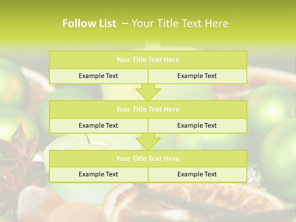 Pine Branch Fir Christmas PowerPoint Template