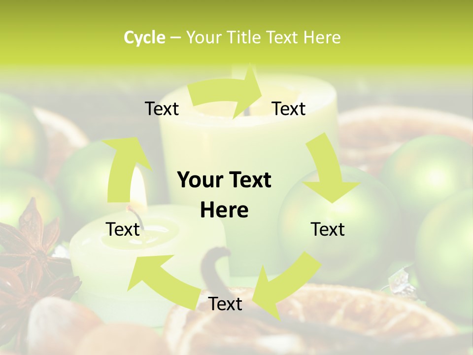 Pine Branch Fir Christmas PowerPoint Template