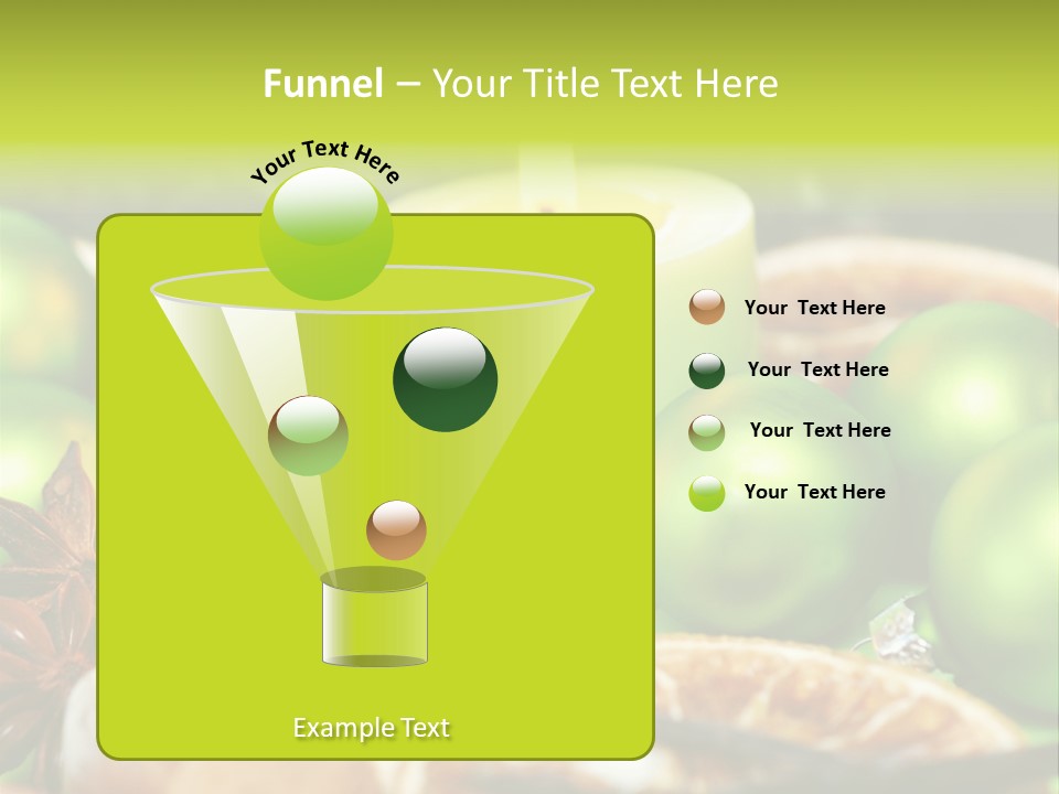 Pine Branch Fir Christmas PowerPoint Template