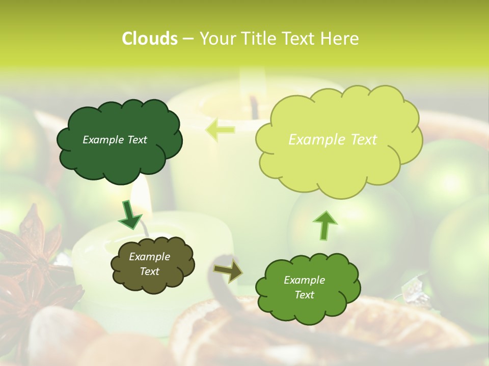 Pine Branch Fir Christmas PowerPoint Template
