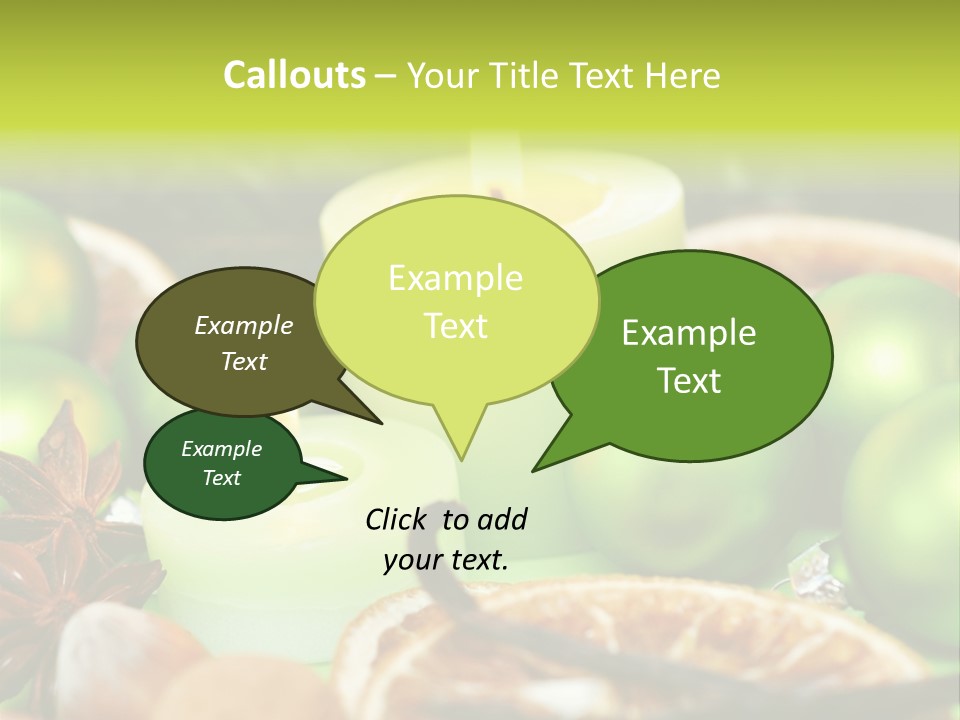 Pine Branch Fir Christmas PowerPoint Template