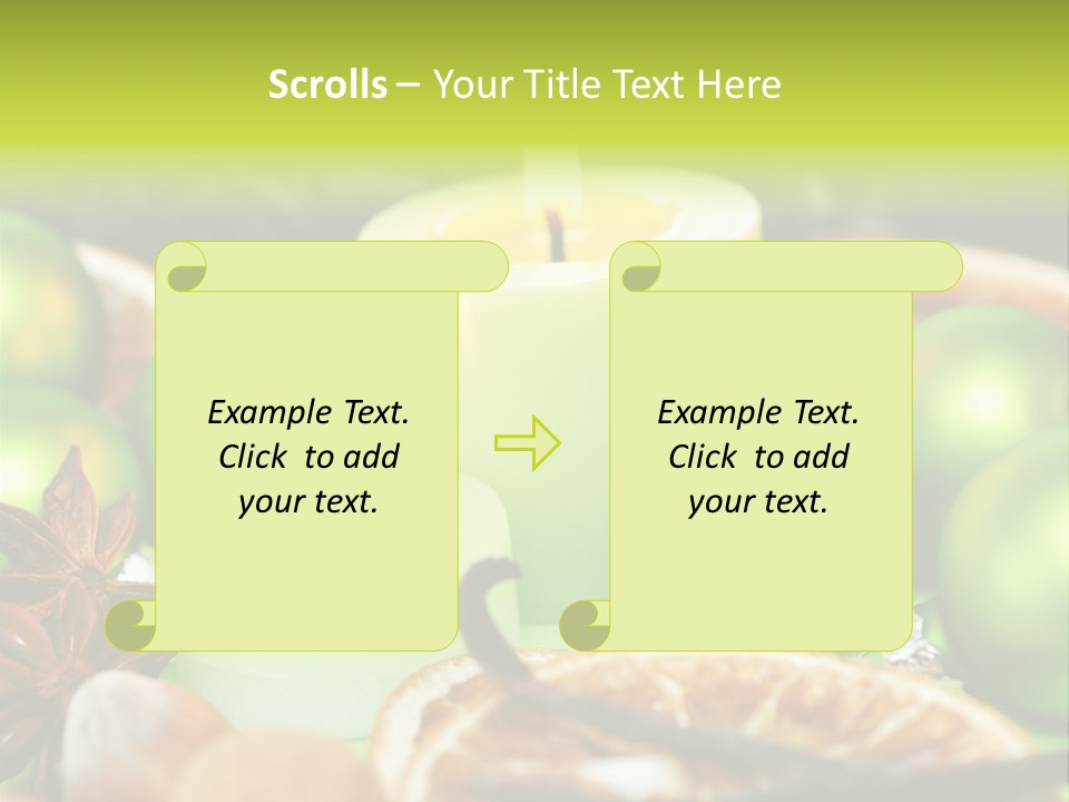 Pine Branch Fir Christmas PowerPoint Template