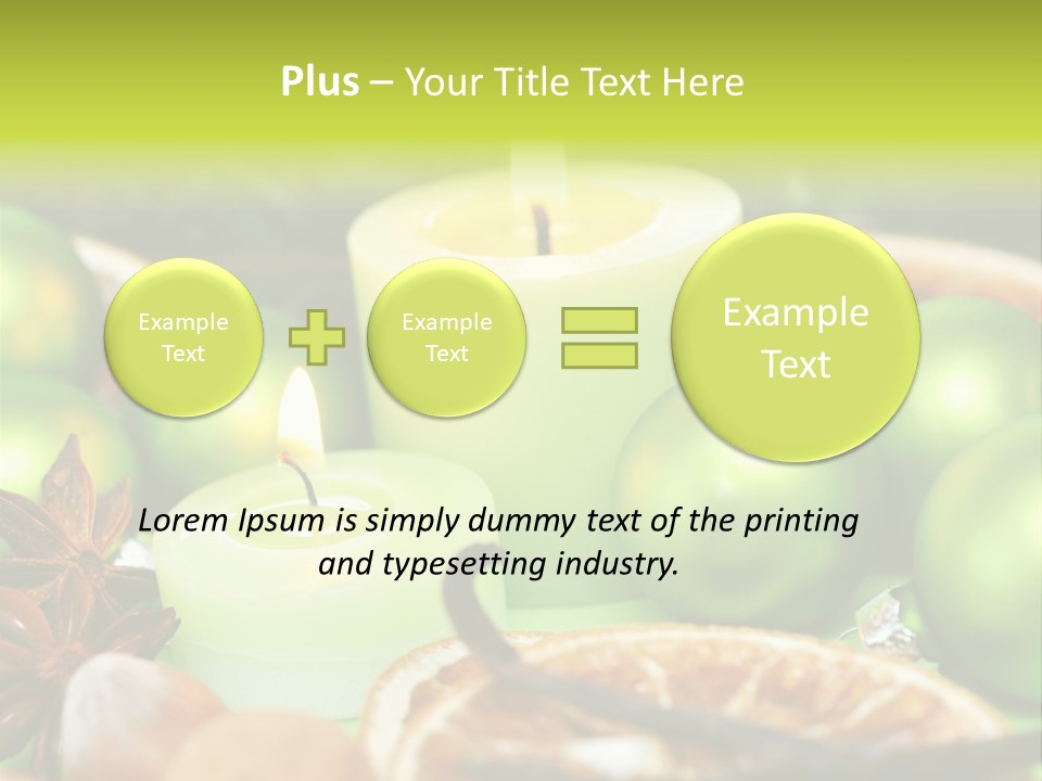 Pine Branch Fir Christmas PowerPoint Template